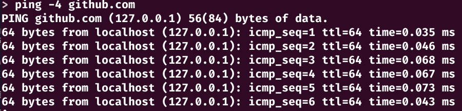 ping github2